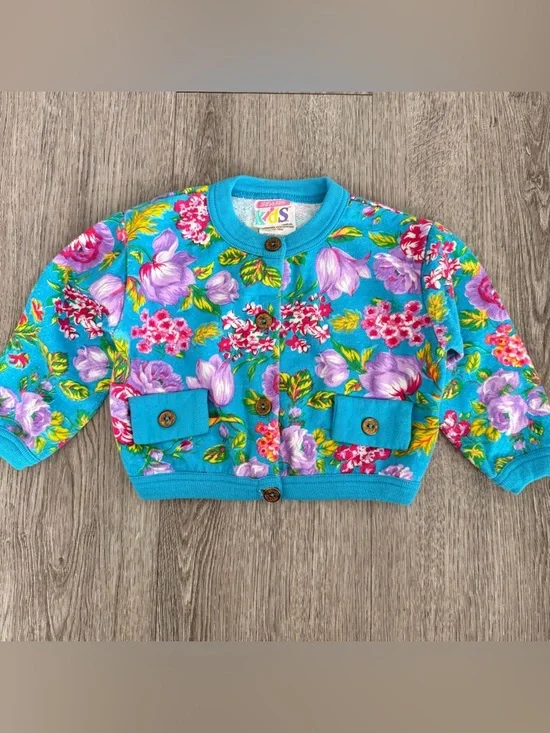 Vintage toddler girl cardigans lot of 2 - Picture 2 of 10